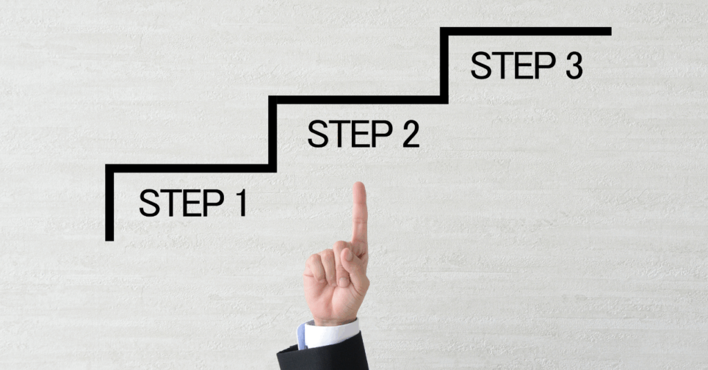 給与計算アウトソーシングの導入ステップ。お問い合わせからヒアリング、テスト計算、本格稼働までの流れを示す。